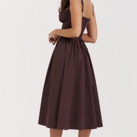 Tatiana Rich Brown Midi Sundress - Image 15