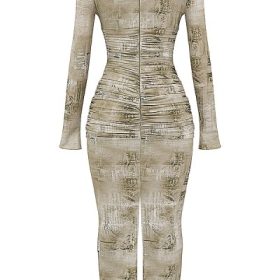 Lanetta Pale Sage Print Maxi Dress - Image 4