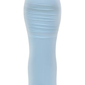 Cassidy Bluebell Fluted Hem Maxi Skirt - Image 4