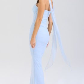 Cassidy Bluebell Fluted Hem Maxi Skirt - Image 10