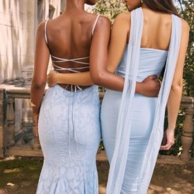 Cassidy Bluebell Fluted Hem Maxi Skirt - Image 13