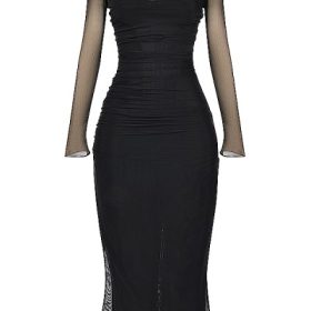 Katarina Black Maxi Dress - Image 2