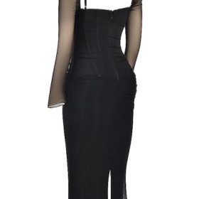 Katarina Black Maxi Dress - Image 3