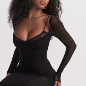 Katarina Black Maxi Dress - Image 6