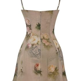 Christiana Vintage Floral Mini Dress - Image 4
