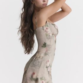 Christiana Vintage Floral Mini Dress - Image 12