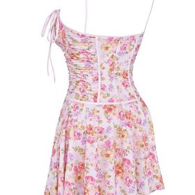 Alejandra Light Lavender Print Corset Dress - Image 3