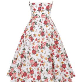 Mademoiselle Italian Rose Print Tulle Midi Dress - Image 4
