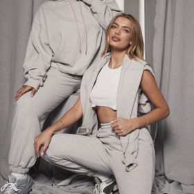 Halo Light Grey Oversized Hoodie