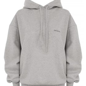 Halo Light Grey Oversized Hoodie - Image 2