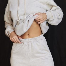Halo Light Grey Oversized Hoodie - Image 13
