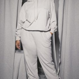 Halo Light Grey Oversized Hoodie - Image 15