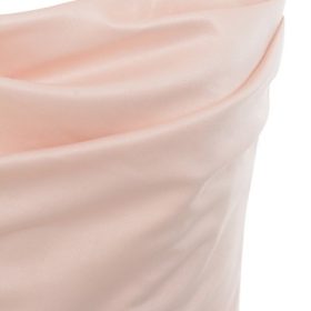 Adrienne Champagne Satin Strapless Gown - Image 3
