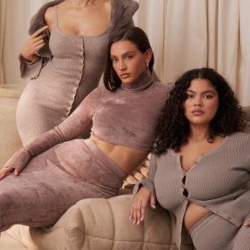 Teva Beige Cashmere Knit Midi Dress