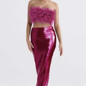 Alexis Hot Pint Sequin Maxi Skirt - Image 5