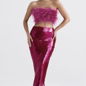 Alexis Hot Pint Sequin Maxi Skirt - Image 7