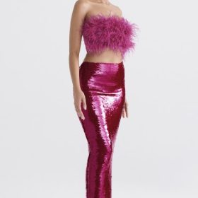 Alexis Hot Pint Sequin Maxi Skirt - Image 8